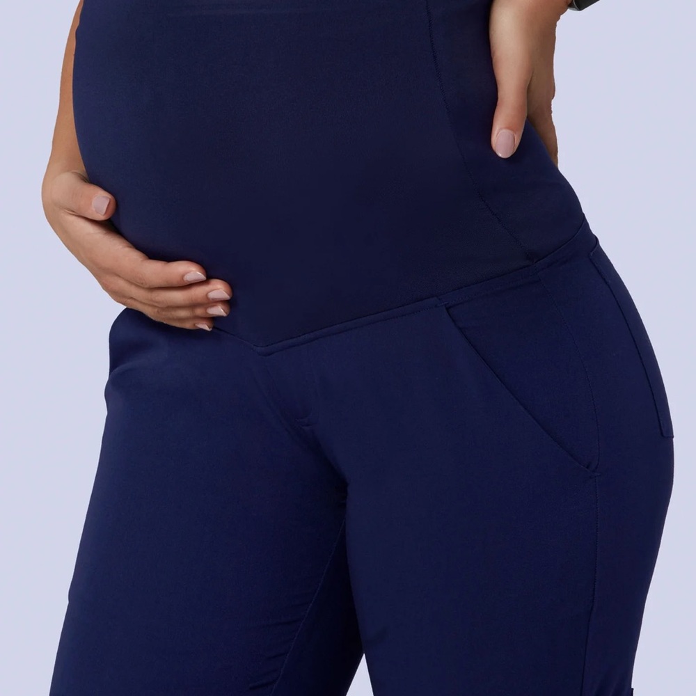 Navy Maternity MANDALA LARGE scrub pant